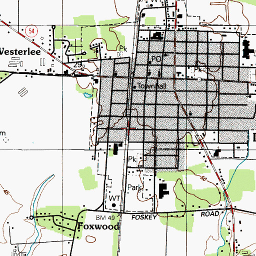 Topographic Map of Gordy Park, MD