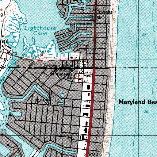 Topographic Map of Saint Andrews Catholic Church, MD