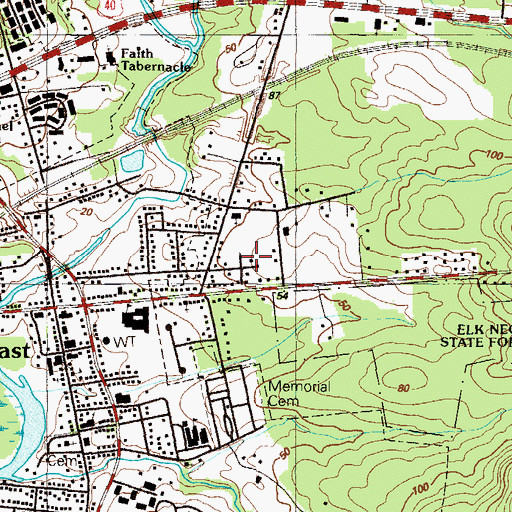 Topographic Map of Altamont Place, MD