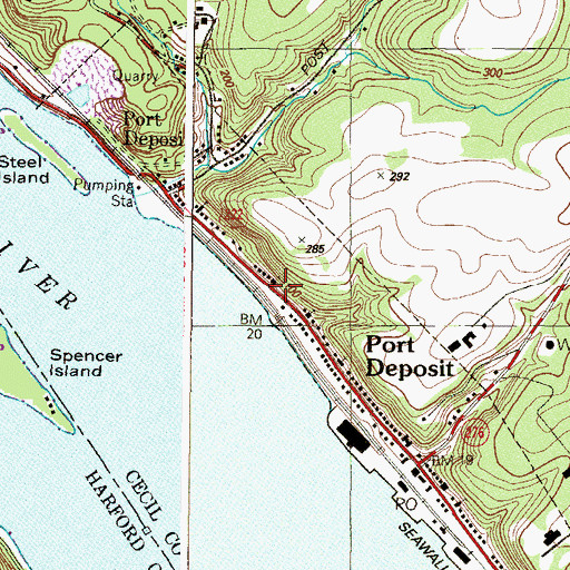 Topographic Map of Bethel African Methodist Episcopal Church, MD