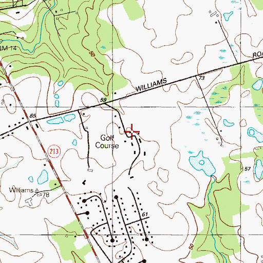 Topographic Map of Brantwood Farms, MD