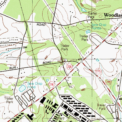 Topographic Map of Browns School (historical), MD