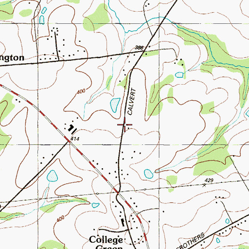 Topographic Map of Buller School (historical), MD