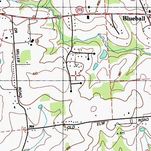 Topographic Map of Calvert Acres, MD