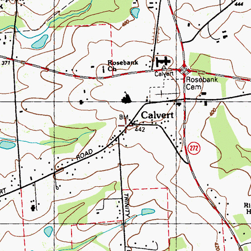 Topographic Map of Calvert Elementary School, MD