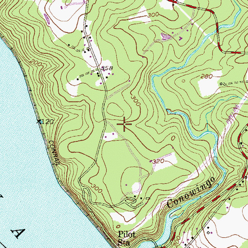 Topographic Map of Camp Conowingo, MD