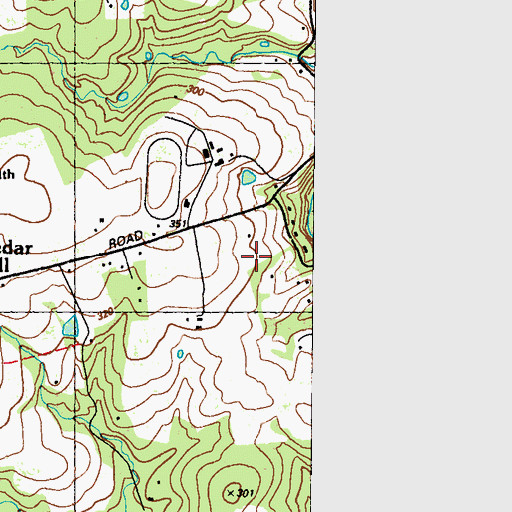 Topographic Map of Carters School House (historical), MD