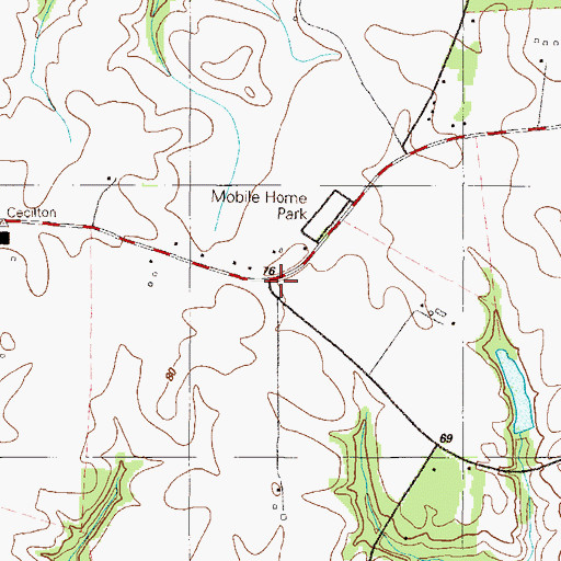 Topographic Map of Cash Corner (historical), MD