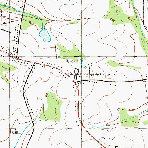 Topographic Map of Cecil Community Center, MD