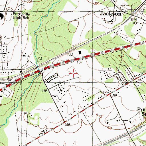 Topographic Map of Chesapeake Landing, MD
