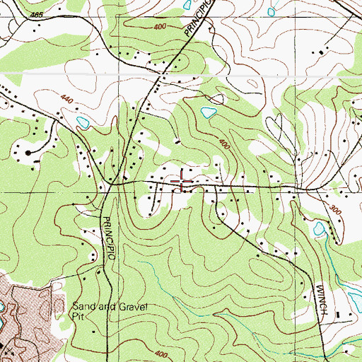 Topographic Map of Chestnut Grove School (historical), MD