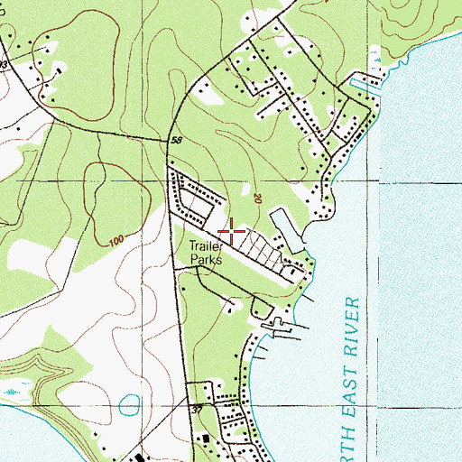 Topographic Map of Chestnut Point, MD