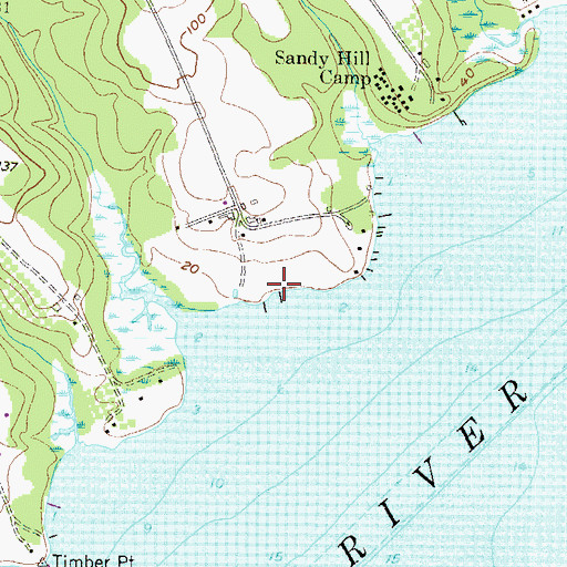Topographic Map of Collins Fishery, MD