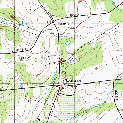 Topographic Map of Colora Meetinghouse, MD