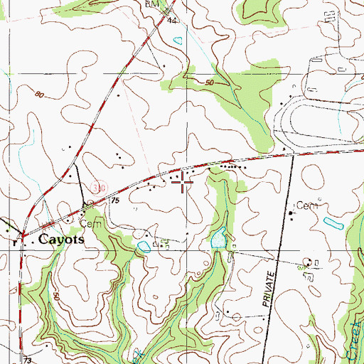 Topographic Map of Concord (historical), MD
