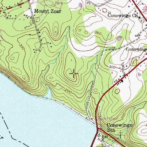 Topographic Map of Cromleys Mountain, MD