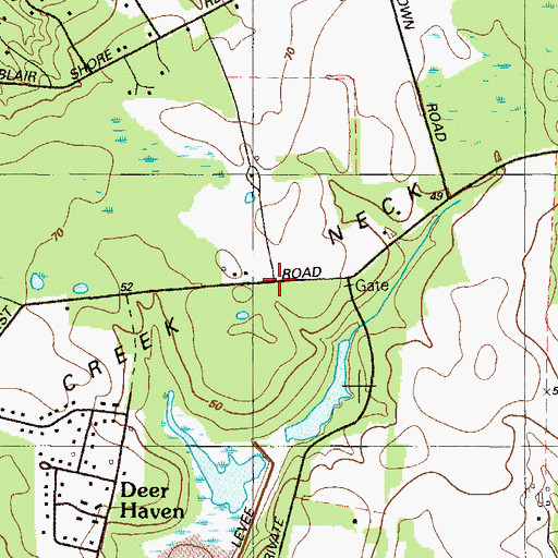 Topographic Map of Elk, MD
