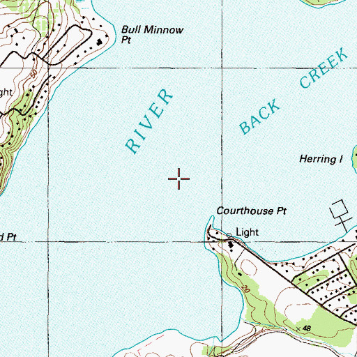 Topographic Map of Elk Ferry (historical), MD
