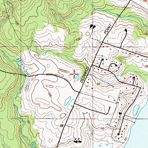 Topographic Map of Elk Neck Elementary School, MD