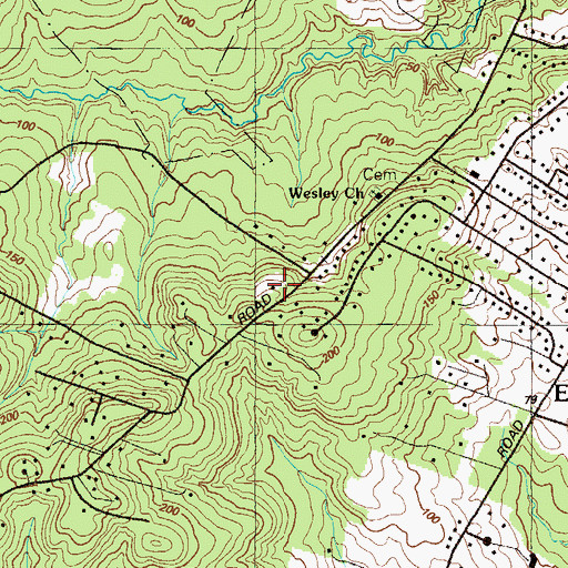 Topographic Map of Elk Neck School (historical), MD