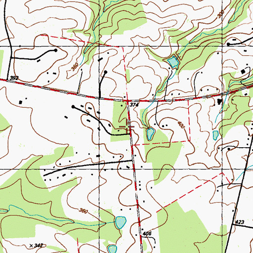 Topographic Map of Ewingville (historical), MD