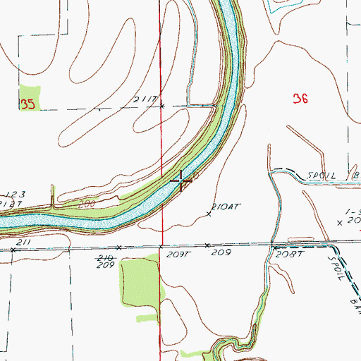 Topographic Map of Yarbo Place, AR