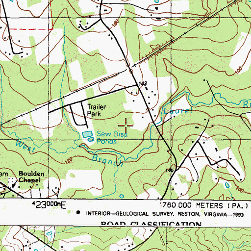 Topographic Map of Forest Green Court, MD