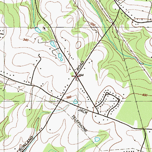 Topographic Map of Frank, MD