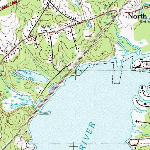 Topographic Map of Frenchs Fishery, MD