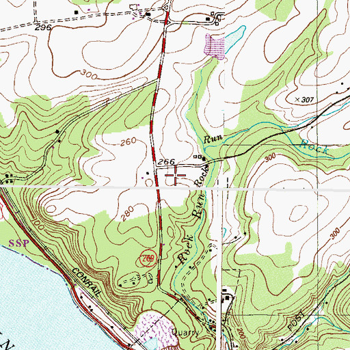 Topographic Map of Granite Knoll Farms, MD