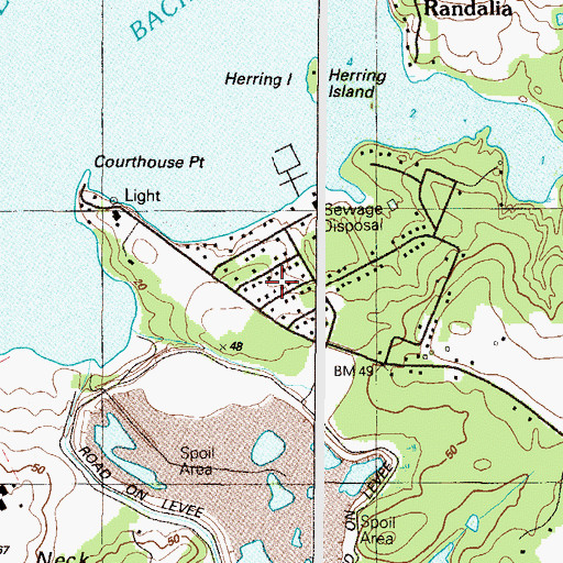Topographic Map of Harbor View, MD