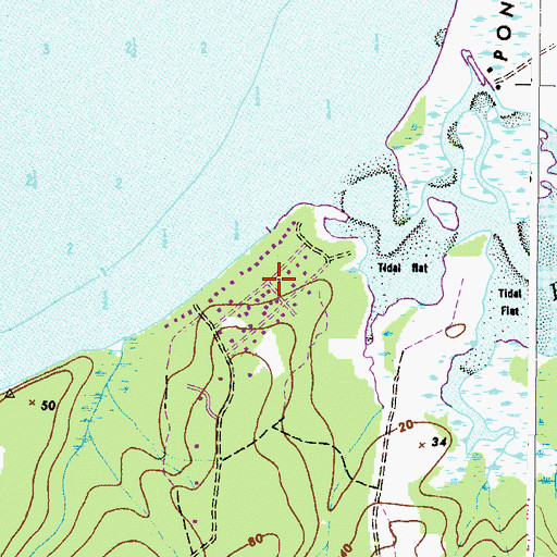 Topographic Map of Hazelmoor, MD