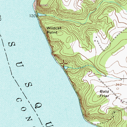 Topographic Map of Head of Canal (historical), MD