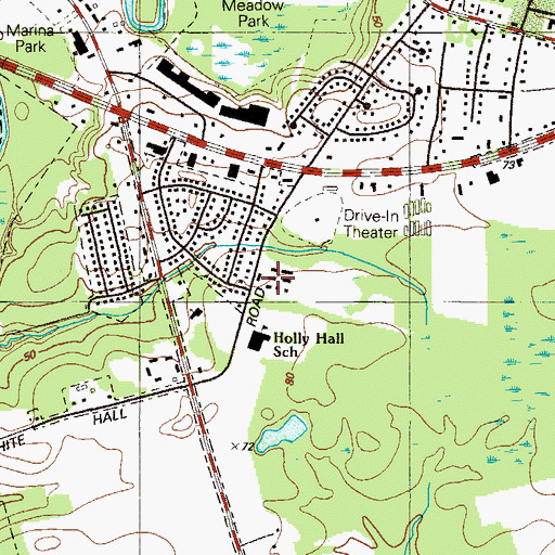 Topographic Map of Heritage Valley, MD