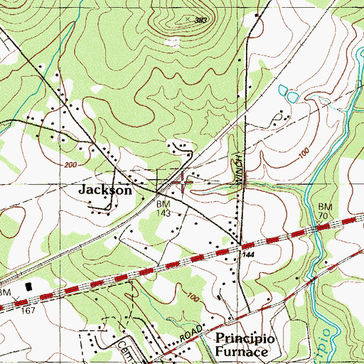 Topographic Map of Holly Tree Park, MD