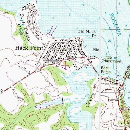 Topographic Map of Honeysuckle Knoll, MD