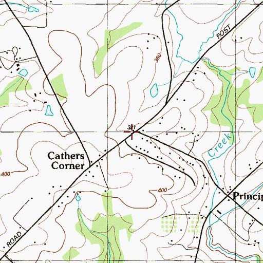 Topographic Map of Jefferson School (historical), MD