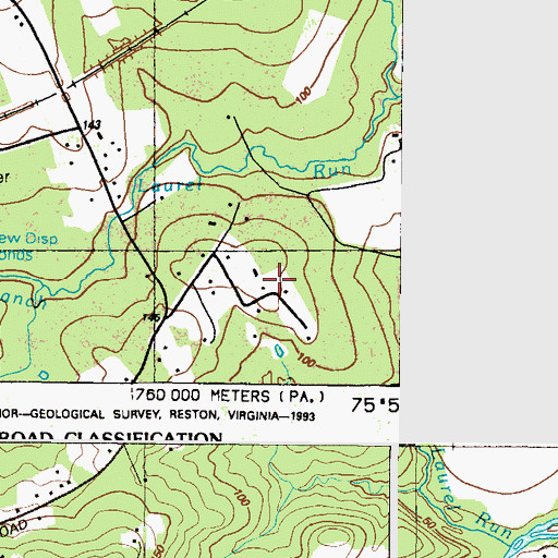 Topographic Map of Marley Village, MD