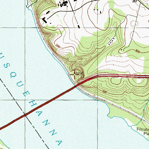 Topographic Map of McClenahan Granite Quarry, MD