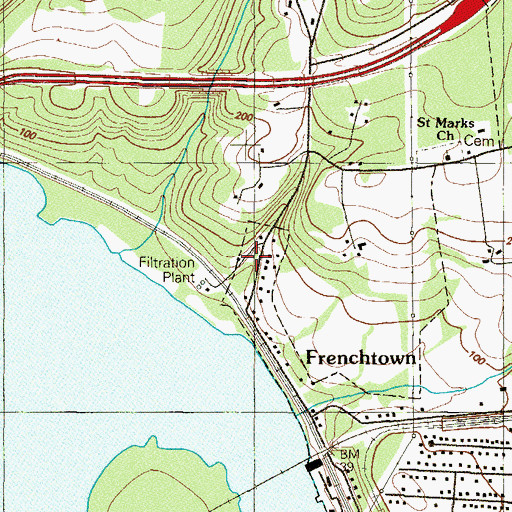 Topographic Map of Minnick, MD