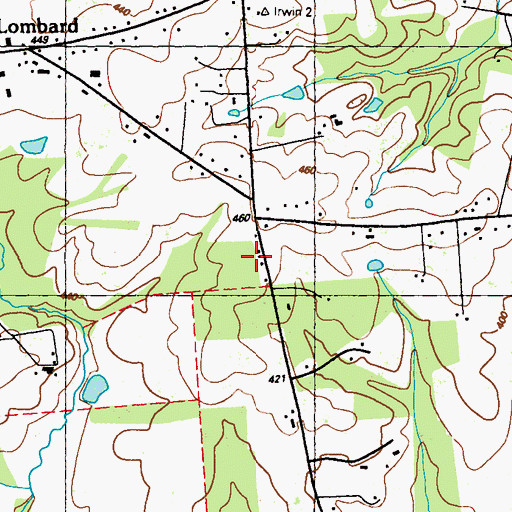 Topographic Map of Nellys Corner (historical), MD