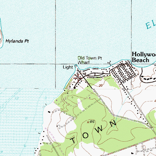 Topographic Map of North Bluff, MD