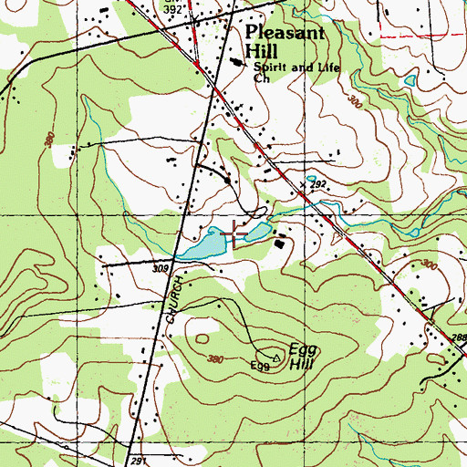 Topographic Map of Pawnee Lake Hills, MD