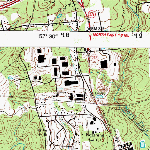 Topographic Map of Peninsula Industrial Park, MD