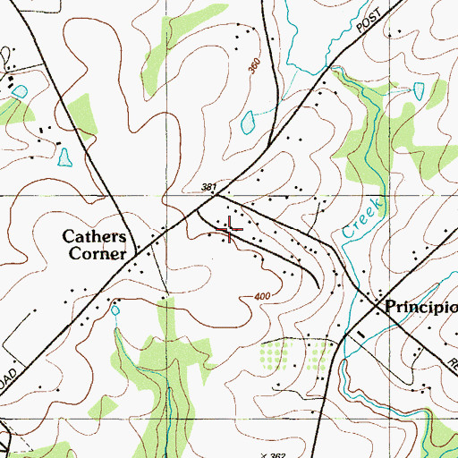 Topographic Map of Principio Heights, MD
