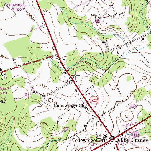 Topographic Map of Rawlings School House (historical), MD