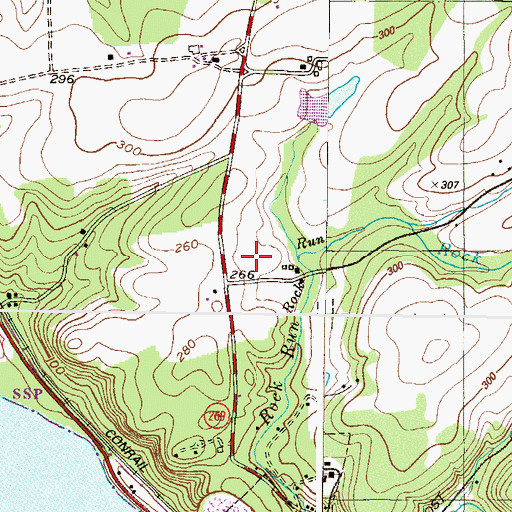 Topographic Map of Rock Run Estates, MD