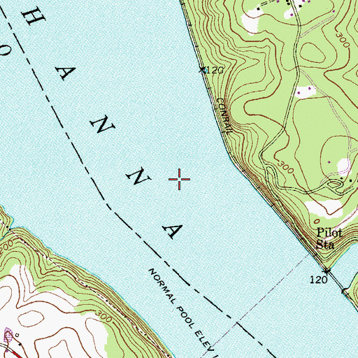 Topographic Map of Rough Island (historical), MD