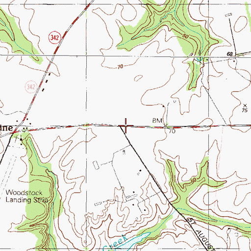 Topographic Map of Saint Augustine School (historical), MD