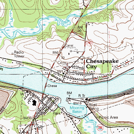 Topographic Map of Saint Rose of Lima Catholic Church, MD